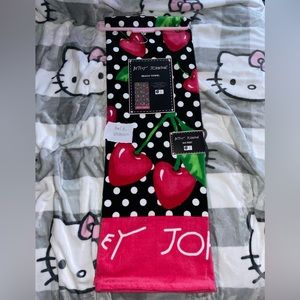 Betsey Johnson Cherry Beach Towel BNWT Viral